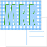 Monogrammed Ladies Postcard