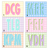 Monogrammed Ladies Postcard
