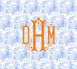 MAHJONG MONOGRAMMED STICKER
