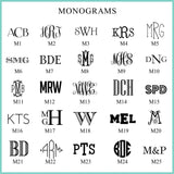 MEDALLION PATTERN MONOGRAMMED FOLDOVER - additional colors available