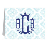 MEDALLION PATTERN MONOGRAMMED FOLDOVER - additional colors available