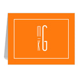 STACKED MONOGRAM FOLDOVER - additional colors available