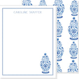 LADIES PERSONALIZED GINGER JAR NOTECARD