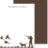 HIS "ON THE HUNT" PERSONALIZED NOTECARD - additional colors available