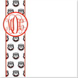 COLLEGIATE COLLECTION MONOGRAMMED NOTEPAD WITH LOGO - additional options available