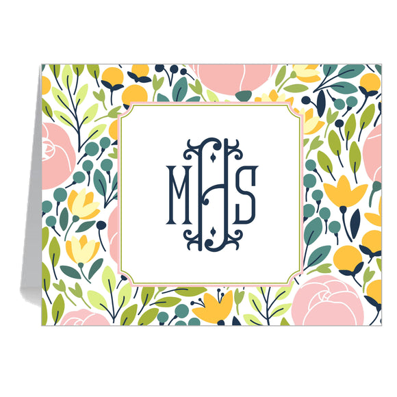 POPPY MONOGRAMMED FOLDOVER - additional colors available