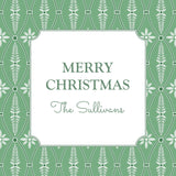 ETCHED GLASS CHRISTMAS TAG