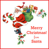 HOPPIN' SANTA CHRISTMAS TAG