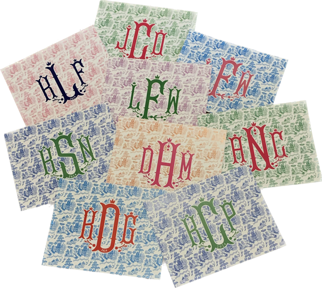 MAHJONG MONOGRAMMED STICKER – Mama Zog Designs