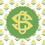 Cheery Marigold Monogrammed Gift Tag