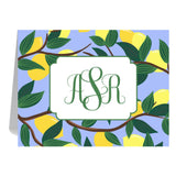 MONOGRAMMED LEMON BRANCH FOLDOVER