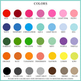 LADIES BIG BLOCK MONOGRAMMED FOLDOVER - additional color options