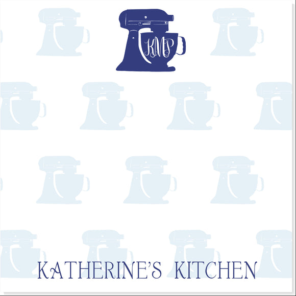 KITCHEN MIXER PERSONALIZED NOTEPAD - additional colors available