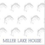 FISH ON LAKE HOUSE PERSONALIZED NOTEPAD - additional colors available