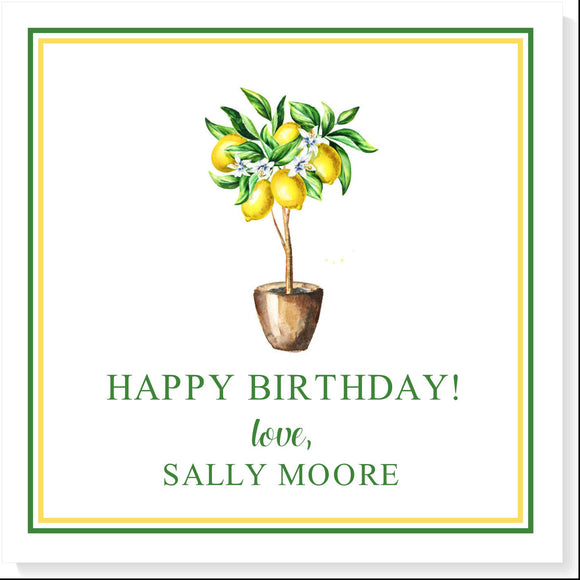 PERSONALIZED LEMON TREE GIFT TAG