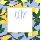 LEMON BRANCH WITH MONOGRAM GIFT TAG