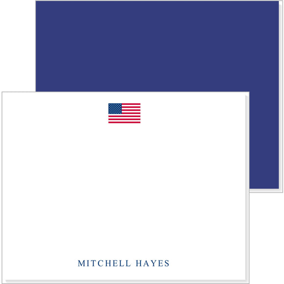 MENS OLD GLORY NOTECARD