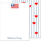 CHILDRENS HAPPY HEART FLAG NOTECARD