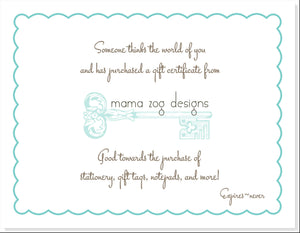 Mama Zog Designs Gift Certificate