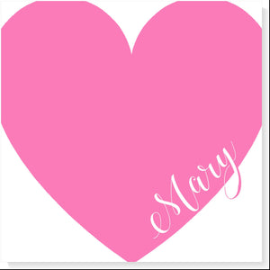 BIG HEART PERSONALIZED GIFT TAG -additional colors available